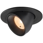 SLV - NUMINOS® GIMBLE S, spot encastré, intérieur, 2700 K, 40°, IP20, rond, noir