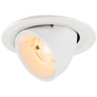 SLV - NUMINOS® GIMBLE S, spot encastré, intérieur, 2700 K, 20°, IP20, rond, blanc