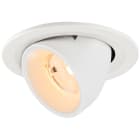 SLV - NUMINOS® GIMBLE S, spot encastré, intérieur, 2700 K, 55°, IP20, rond, blanc