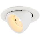 SLV - NUMINOS® GIMBLE S, spot encastré, intérieur,3000 K, 55°, IP20, rond, blanc