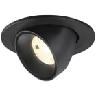 SLV - NUMINOS® GIMBLE S, spot encastré, intérieur,, 4000 K, 20°, IP20, rond, noir