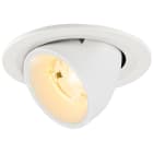 SLV - NUMINOS® GIMBLE S, spot encastré, intérieur, 3000 K, 20°, IP20, rond, blanc