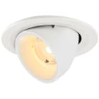 SLV - NUMINOS® GIMBLE S, spot encastré, intérieur, 3000 K, 40°, IP20, rond, blanc