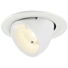 SLV - NUMINOS® GIMBLE S, spot encastré, intérieur, 4000 K, 40°, IP20, rond, blanc