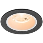 SLV - NUMINOS® S, spot encastré, intérieur, 2700 K, 55°, IP20, rond, noir / blanc