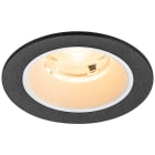 SLV - NUMINOS® S, spot encastré, intérieur, 3000 K, 20°, IP20, rond, noir / blanc
