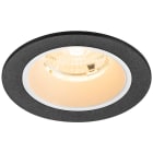 SLV - NUMINOS® S, spot encastré, intérieur, 3000 K, 55°, IP20, rond, noir / blanc