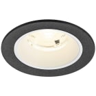 SLV - NUMINOS® S, spot encastré, intérieur, 4000 K, 20°, IP20, rond, noir / blanc
