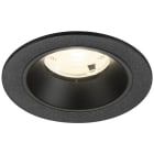 SLV - NUMINOS® S, spot encastré, intérieur, 4000 K, 20°, IP20, rond, noir