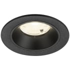 SLV - NUMINOS® S, spot encastré, intérieur, 4000 K, 55°, IP20, rond, noir