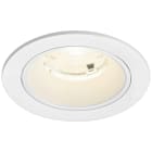 SLV - NUMINOS® S, spot encastré, intérieur, 4000 K, 55°, IP20, rond, blanc