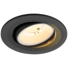 SLV - NUMINOS® MOVE S, spot encastré, intérieur, 3000 K, 55°, IP20, rond, noir /blanc