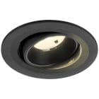 SLV - NUMINOS® MOVE S, spot encastré, intérieur, 4000 K, 20°, IP20, rond, noir