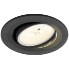 SLV - NUMINOS® MOVE S, spot encastré, intérieur,  4000 K, 55°, IP20, rond, noir /blanc