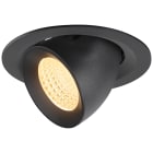 SLV - NUMINOS® GIMBLE M, spot encastré, intérieur, 3000 K, 55°, noir