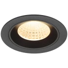 SLV - NUMINOS® M, encastré downlight, intérieur, 3000 K, 55°, IP20, rond, noir