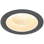 SLV - NUMINOS® M, encastré downlight, intérieur, 3000 K, 55°, IP20, rond, noir / blanc