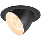 SLV - NUMINOS® GIMBLE L, encastré downlight, 2700 K, 20°, IP20, rond, noir / blanc