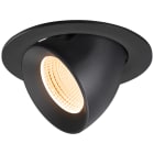 SLV - NUMINOS® GIMBLE L, encastré downlight, intérieur, 2700 K, 55°, IP20, rond, noir