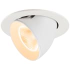 SLV - NUMINOS® GIMBLE L, encastré downlight, intérieur, 2700 K, 20°, IP20, rond, blanc