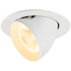 SLV - NUMINOS® GIMBLE L, encastré downlight, intérieur, 3000 K, 20°, IP20, rond, blanc