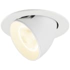 SLV - NUMINOS® GIMBLE L, encastré downlight, intérieur, 4000 K, 20°, IP20, rond, blanc