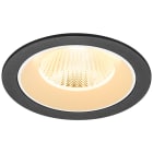 SLV - NUMINOS® L, encastré downlight, intérieur, 3000 K, 40°, IP20, rond, noir / blanc