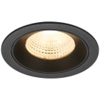 SLV - NUMINOS® L, encastré downlight, intérieur, 3000 K, 55°, IP20, rond, noir