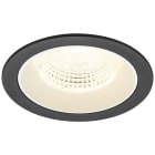 SLV - NUMINOS® L, encastré downlight, intérieur, 4000 K, 55°, IP20, rond, noir / blanc