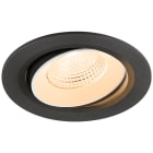 SLV - NUMINOS® MOVE L, encastré downlight, 2700 K, 55°, IP20, rond, noir / blanc