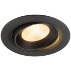 SLV - NUMINOS® MOVE L, encastré downlight, intérieur, 3000 K, 40°, IP20, rond, noir