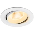 SLV - NUMINOS® MOVE L, encastré downlight, intérieur, 3000 K, 20°, IP20, rond, blanc