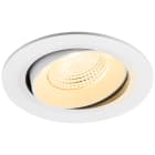 SLV - NUMINOS® MOVE L, encastré downlight, intérieur, 3000 K, 55°, IP20, rond, blanc