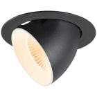 SLV - NUMINOS® GIMBLE XL, encastré downlight, intérieur,, 2700 K, 40°, noir / blanc