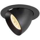 SLV - NUMINOS® GIMBLE XL, encastré downlight, intérieur, 3000 K, 55°, noir