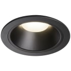 SLV - NUMINOS® XL, encastré downlight, intérieur, 4000 K, 20°, IP20, rond, noir