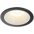 SLV - NUMINOS® XL, encastré downlight, intérieur, 4000 K, 40°, IP20, rond, noir /blanc