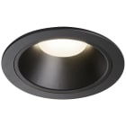 SLV - NUMINOS® XL, encastré downlight, intérieur, 4000 K, 55°, IP20, rond, noir