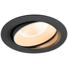SLV - NUMINOS® MOVE XL, encastré downlight, 2700 K, 20°, IP20, rond, noir / blanc