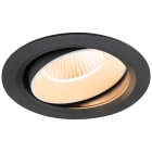 SLV - NUMINOS® MOVE XL,encastré downlight, 2700 K, 40°, IP20, rond, noir / blanc