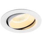 SLV - NUMINOS® MOVE XL, encastré downlight, intérieur, 3000 K, 55°, IP20, rond, blanc