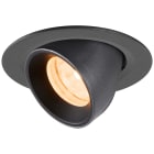 SLV - NUMINOS® GIMBLE XS, spot encastré, intérieur, 2700 K, 20°, IP20, rond, noir