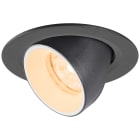 SLV - NUMINOS® GIMBLE XS, spot encastré, 2700 K, 20°, IP20, rond, noir / blanc