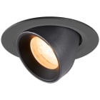 SLV - NUMINOS® GIMBLE XS, spot encastré, intérieur, 2700 K, 40°, IP20, rond, noir