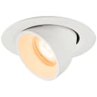 SLV - NUMINOS® GIMBLE XS, spot encastré, intérieur, 2700 K, 55°, IP20, rond, blanc