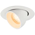 SLV - NUMINOS® GIMBLE XS, spot encastré, intérieur, 2700 K, 40°, IP20, rond, blanc