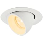 SLV - NUMINOS® GIMBLE XS, spot encastré, intérieur, 3000 K, 20°, IP20, rond, blanc