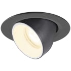 SLV - NUMINOS® GIMBLE XS, spot encastré, 4000 K, 55°, IP20, rond, noir / blanc