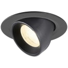 SLV - NUMINOS® GIMBLE XS, spot encastré, intérieur, 4000 K, 40°, IP20, rond, noir