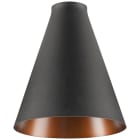 SLV - LALU® CONE 15, abat-jour Mix&Match, noir/bronze antique, base E27, H : 17 cm